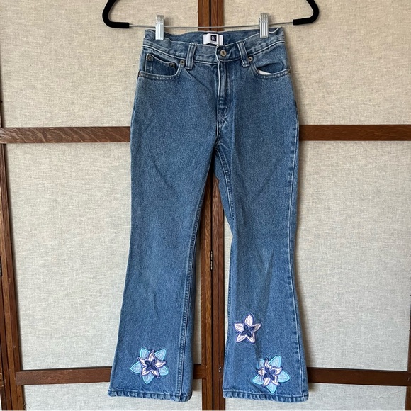 GAP Factory Other - GAP Factory Store Vintage Appliqué Floral Flare Jeans - 8